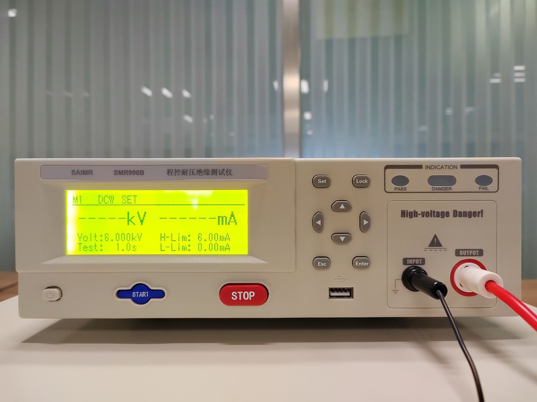 RS232/RS485 واجهة الدخول والخروج AC DC IR هيبوت مختبر التوتر الخروج 0.1KV-1.0KV