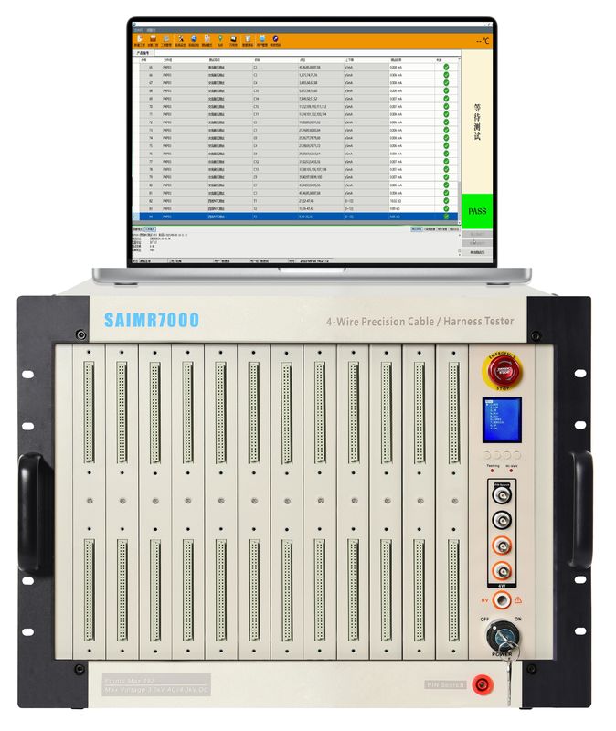 اختبار التوتر المتردد 30V-4000V معدات اختبار تجميع الكابلات 16/32/48/64 PIN