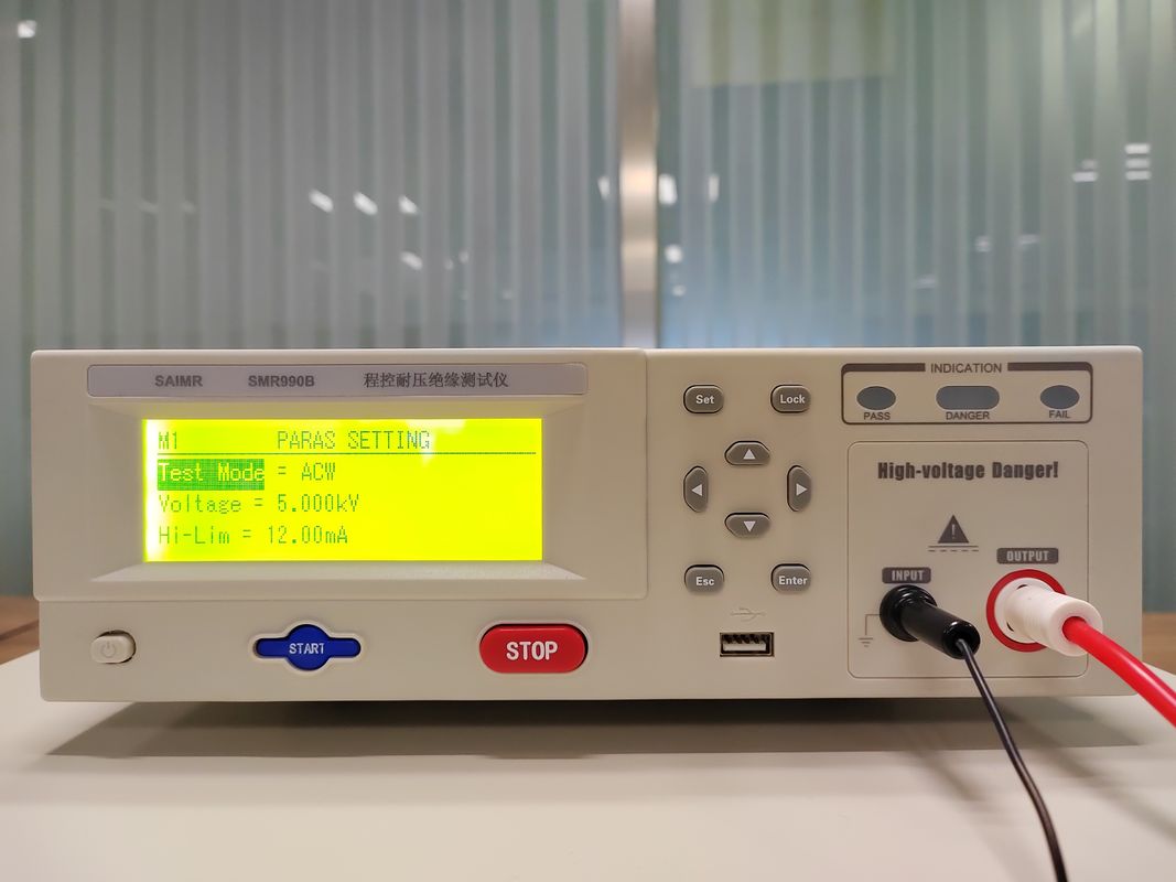 7.5kg محمول هيبوت اختبار العزل هيبوت مقاومة الجهد اختبار مع وظيفة الكشف عن القوس المستوى 1-9