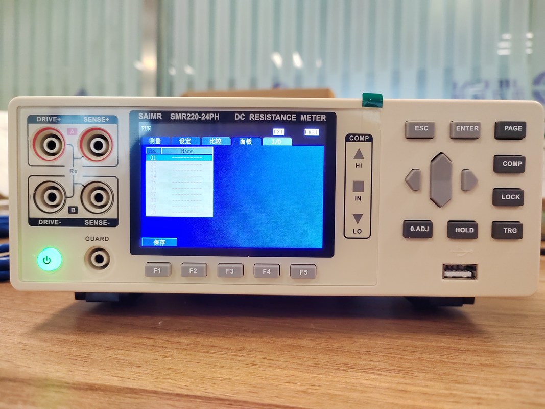 اختبار مقاومة التيار المباشر عالي الدقة RS232 واجهة 4 سلك أو وضع اختبار سلك 2